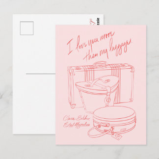 "I love you more than my luggage" Postcards ポストカード