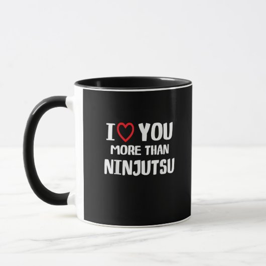 I Love You More Than Ninjutsu Funny Womens Gift  マグカップ (左)