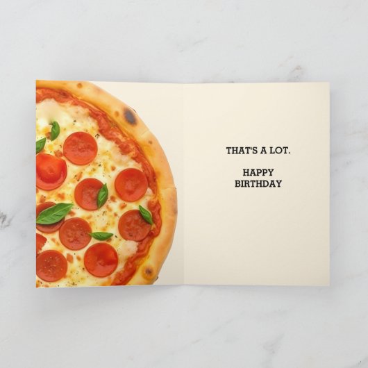 I Love You More Than Pizza Any Occasion  カード (内部)