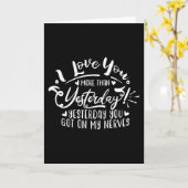 i love you more than yesterday カード (黄色い花)