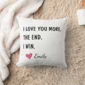 I Love You More The End I Win – Funny Dad クッション (ブランケット)