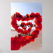 I love You More Today Than Yesterday   ポスター (正面)