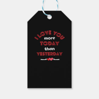 I Love You More Today Than Yesterday Romantic Quot ギフトタグ