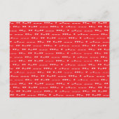 I Love You Morse Code ポストカード (正面)