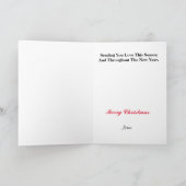 I Love You Morse Code Sign Languageクリスマスカード カード (内部)