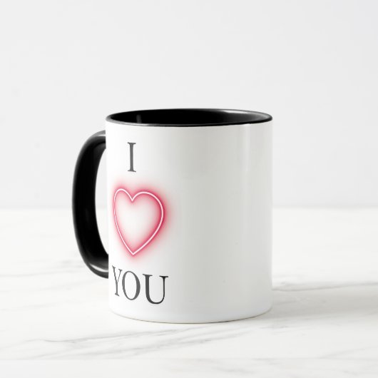 I LOVE YOU MUG マグカップ (正面左)