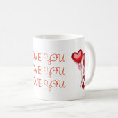 I Love You Mug – Romantic Valentine's Day Gift コーヒーマグカップ (正面右)