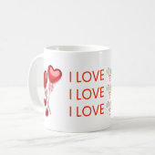 I Love You Mug – Romantic Valentine's Day Gift コーヒーマグカップ (正面左)