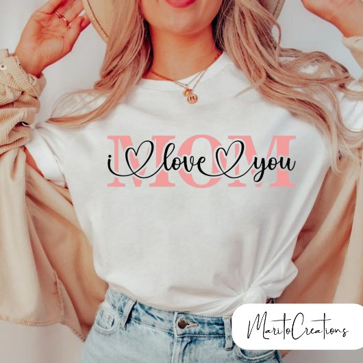 I love you mum t-shirt  tシャツ