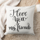 I Love You My Friends クッション (ブランケット)