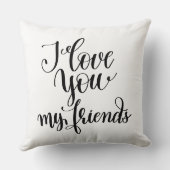 I Love You My Friends クッション (裏面)