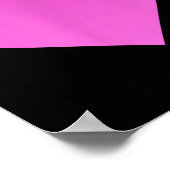 I Love You Nk Purple Heart Valentine's Day Emotico ポスター (角)