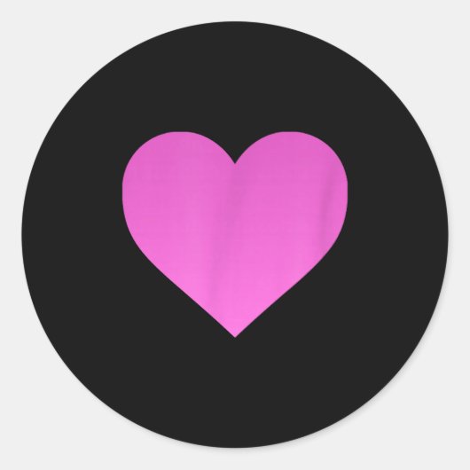 I Love You Nk Purple Heart Valentine's Day Emotico ラウンドシール (正面)