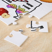 I Love You Northeast States Map ジグソーパズル (側面)