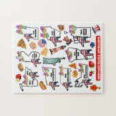 I Love You Northeast States Map ジグソーパズル (横)