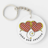 I Love You Noteカードデザイン キーホルダー (正面)