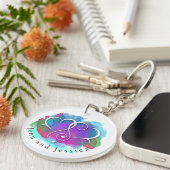 I Love You Noteカードデザイン キーホルダー (正面右)