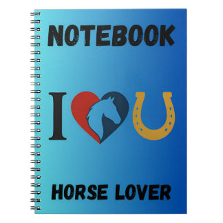 “I Love You” Notebook for Horse & Animals Lovers ノートブック