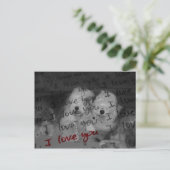 I love you, Old English Sheepdog postcard! ポストカード (スタンド正面)