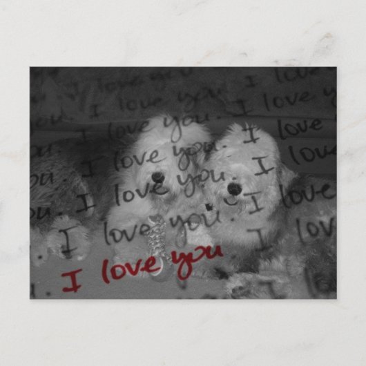 I love you, Old English Sheepdog postcard! ポストカード (正面)