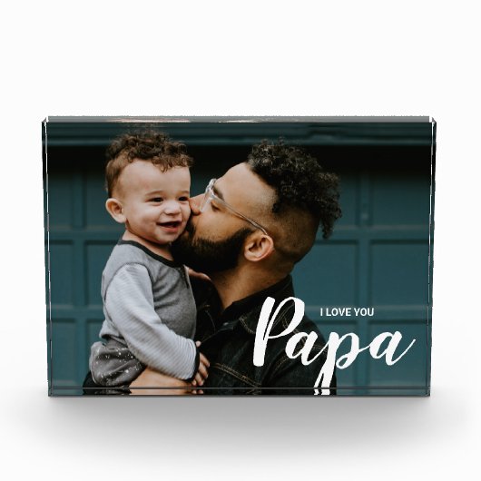 I Love You Papaの写真カスタム フォトブロック (正面)