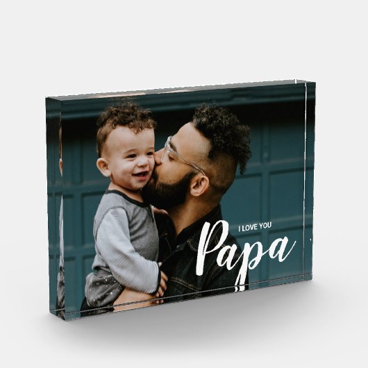 I Love You Papaの写真カスタム フォトブロック (左)