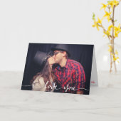 I Love You Photo パーソナライズされた Card カード (黄色い花)