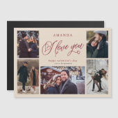 I Love You Photo Collage Valentine's Day (正面/裏面)