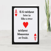 I LOVE YOU PLAYING CARD -- Greeting Card カード (正面)