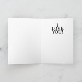 I LOVE YOU PLAYING CARD -- Greeting Card カード (内部)