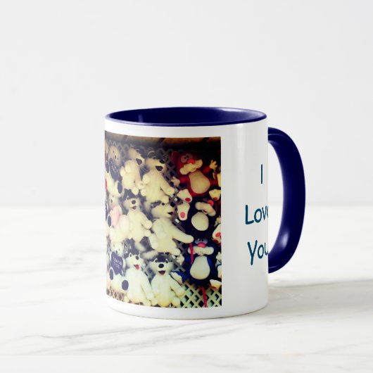 I Love You Plush Bear  マグカップ (正面右)