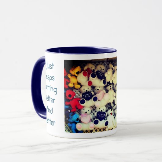 I Love You Plush Bear  マグカップ (正面左)