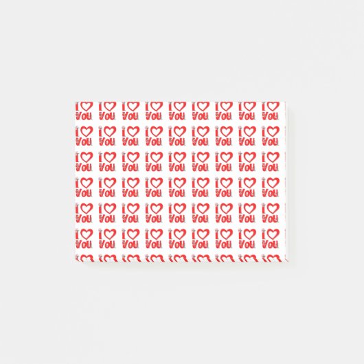 I Love You Post it Note ポストイット (正面)