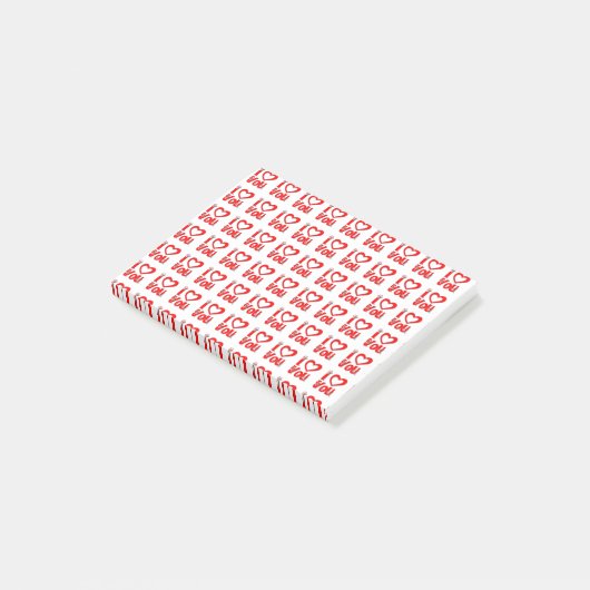 I Love You Post it Note ポストイット (アングル)