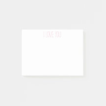 I LOVE YOU Post-It Notes