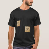 "I Love You" Post-it Notes Minimalist Black T-Shir Tシャツ (正面)