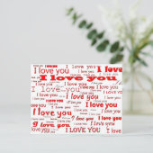 I love you postcard ポストカード (スタンド正面)