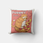 I Love You Purrry Much Funny Cat Lover Gift  クッション (正面)