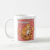 I Love You Purrry Much Funny Cat Lover Gift  コーヒーマグカップ (左)