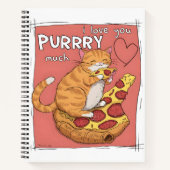 I Love You Purrry Much Funny Cat Lover Gift  ノートブック (正面)
