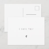 I Love You Quote Love Text Card ポストカード (正面/裏面)
