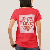 I Love You Red T-Shirt Tシャツ (裏面)