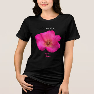 I Love You - Rose -Valentines Personalized   トライブレンドＴシャツ
