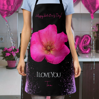 I Love You - Rose -Valentines Personalized Trendy  エプロン