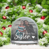 I Love you Sister Heart Script Photo Keepsake (クリスマス)