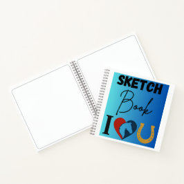 I Love You Sketch book for Horse Lovers ノートブック