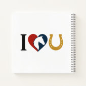 I Love You Sketch book for Horse Lovers ノートブック (裏面)