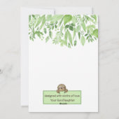 I love you slow much Sloth Mothers Day Card シーズンカード (裏面)