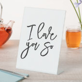 I love you so decorative sign 台座サイン (インサイチュ)