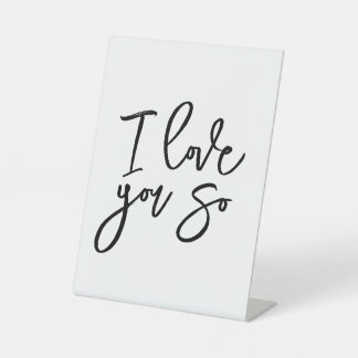 I love you so decorative sign 台座サイン